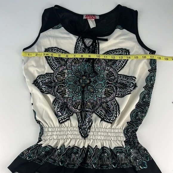 Carol Rose Tank Top Blouse Sz: Small - Picture 6 of 10